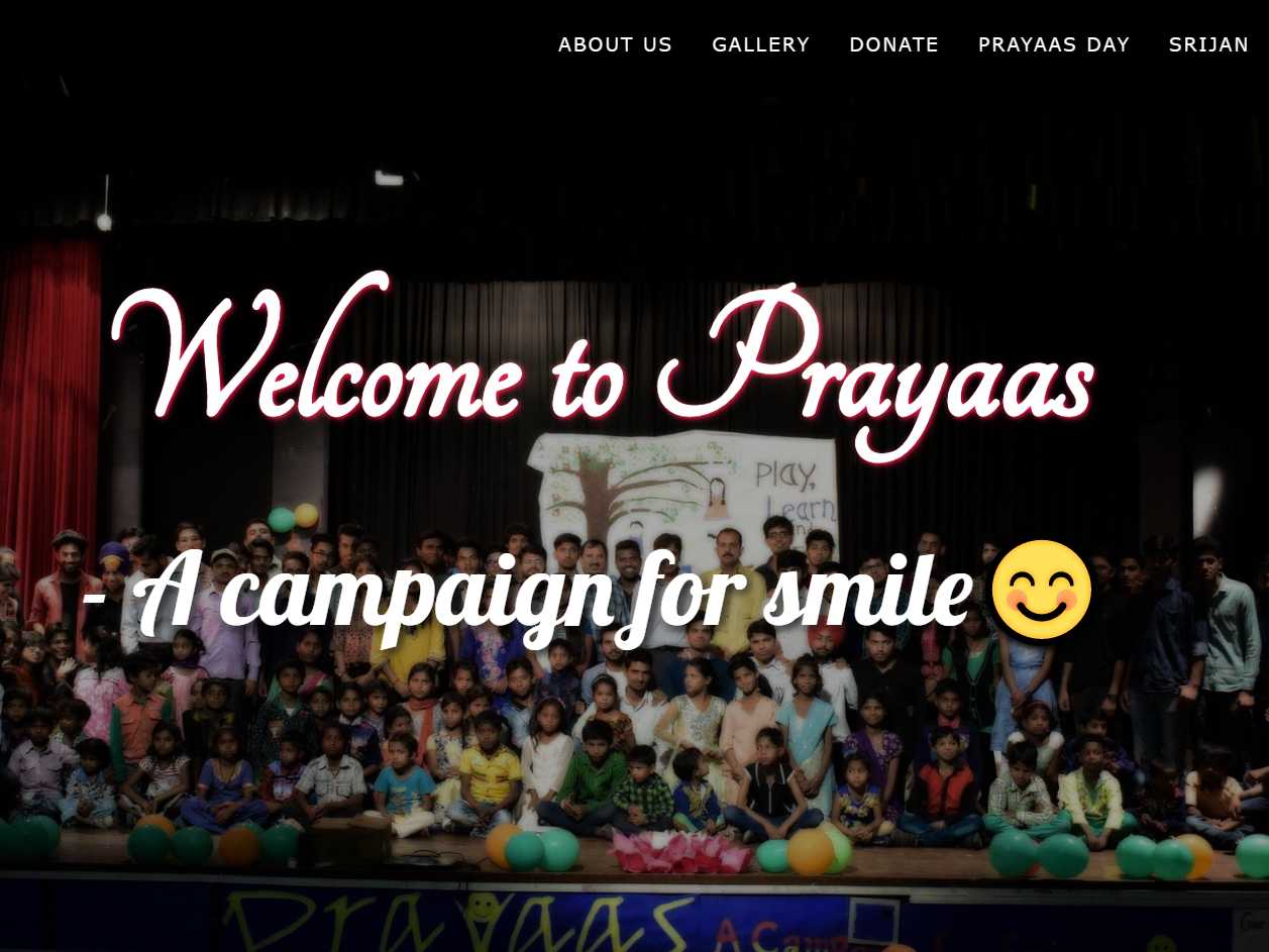 Prayaas Website